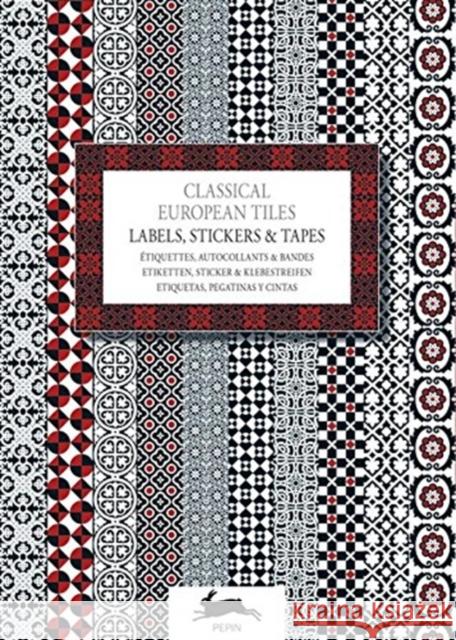 Classical European Tiles: Label & Sticker Book Pepin Van Roojen 9789460094231 Pepin Press