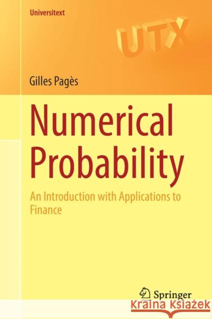 Numerical Probability: An Introduction with Applications to Finance