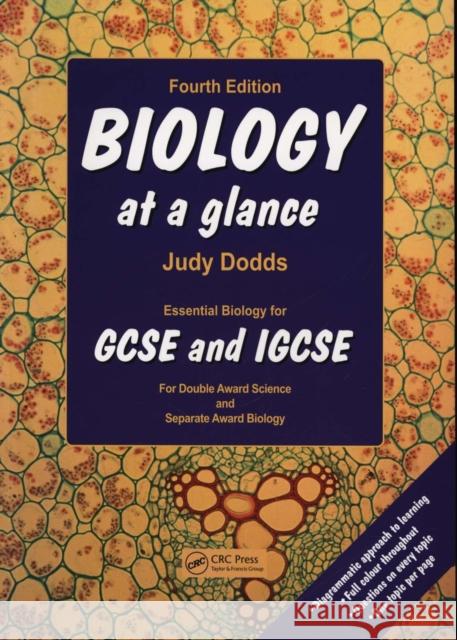 Biology at a Glance Judy Dodds 9781840761993 CRC Press - książka