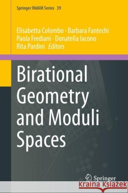 Birational Geometry and Moduli Spaces Elisabetta Colombo Barbara Fantechi Paola Frediani 9783030371135 Springer - książka