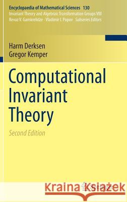 Computational Invariant Theory Harm Derksen Gregor Kemper 9783662484203 Springer - książka