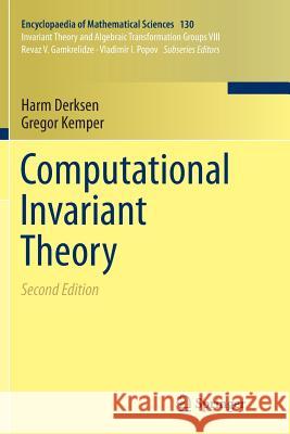 Computational Invariant Theory Harm Derksen Gregor Kemper 9783662569214 Springer - książka
