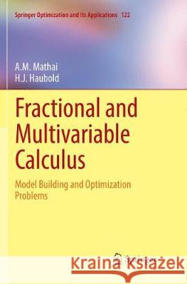 Fractional and Multivariable Calculus: Model Building and Optimization Problems Mathai, A. M. 9783319867540 Springer - książka