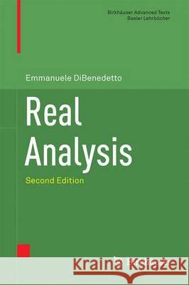 Real Analysis Emmanuele DiBenedetto 9781493940035 Birkhauser - książka