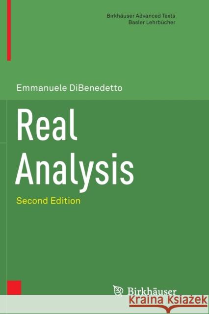 Real Analysis Emmanuele DiBenedetto 9781493981519 Birkhauser - książka